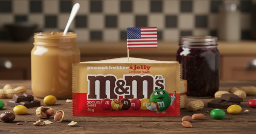 detail M&M's Peanut Butter Jelly 46 g (MHD 30.11.2025)