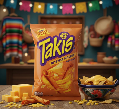 detail Takis Intense Nacho 100 g