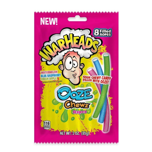 detail Warheads Ooze Chewz Ropes 85 g