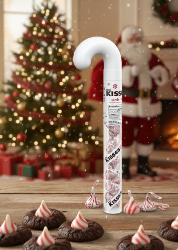 detail Hershey´s Kisses Candy Cane 58 g