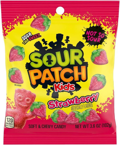 detail Sour Patch Kids Strawberry 102 g