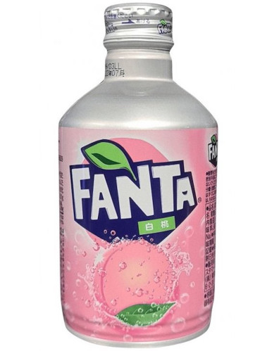 detail Fanta White Peach Japan 300 ml (MHD - 31.12.2025)