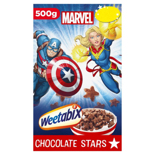detail Weetabix Marvel Chocolate Stars 500 g