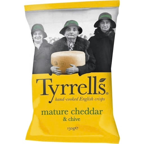detail Tyrrell's Mature Cheddar&Chive 150 g
