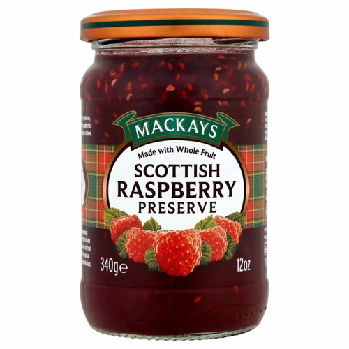 detail Mackays Scottish Raspberry Preserve 340 g