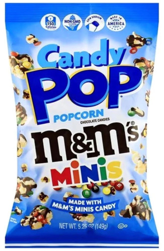 detail Candy Pop M&Ms Minis Popcorn 149 g
