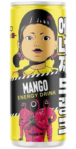 detail Squid Game Mango Energy 250 ml